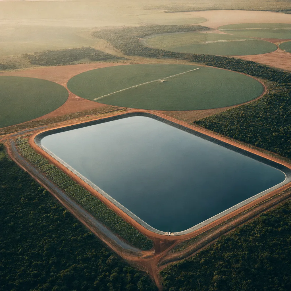 Água — ETE, lagos de manejo, irrigação e microclima