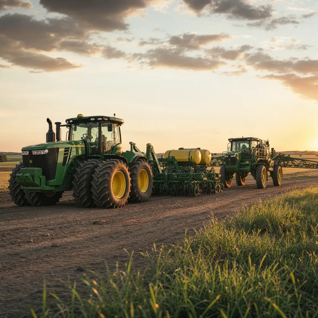 Frota, implementos, colheitadeiras e pulverizadores